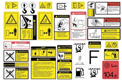 sticker track loader sticker track loader